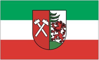Deutschland-Flagge 90x150 Cm – Mit 16 Bundesländern, Wetterfest & Beidseitig Bedruckt Für Innen & Außen