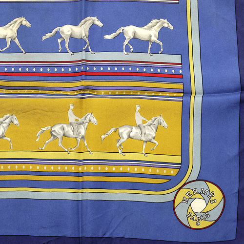 Hermes Schal SEQUENCES Seide Foulard Carre CATY LATHAM 90cm - Bild 3 von 6