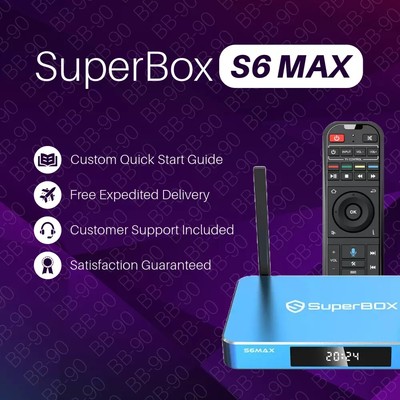 Superbox S6 max Android Smart TV Box 6k Ultra HD Built-in Voice Control System