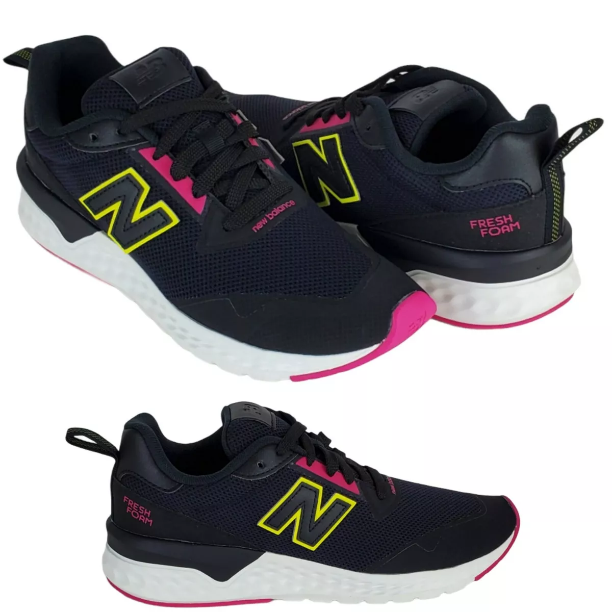 New balance fresh foam 515 sport v2 sneakers black carnival sulphur yellow sz 7