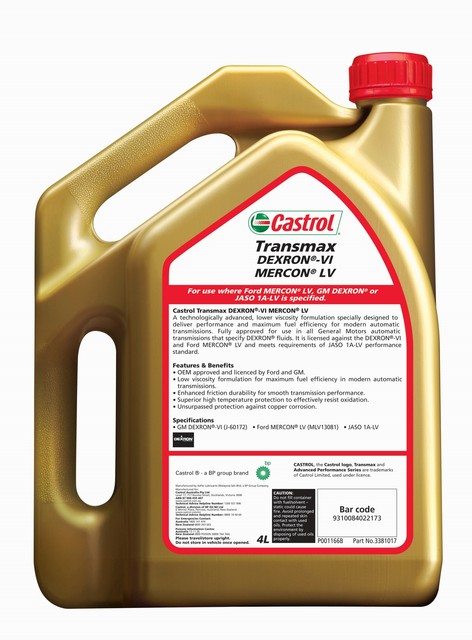 Castrol transmax dexron vi