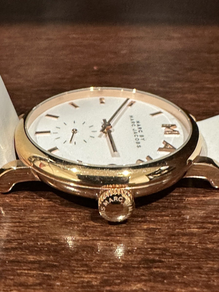 LADIES MARC JACOBS BAKER WHITE LEATHER MBM1283 WATCH | eBay display picture 2