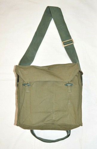 Bulgarian Army Military Gas Mask P-1 PDE Canvas Bag shouder Pouch - Picture 3 of 7