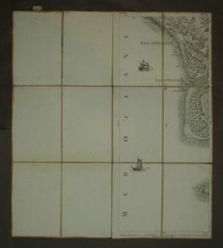 PARTE 'Isola 'ol Eron mappa Piantina Geografica Antico Di Cassini Xviiieme