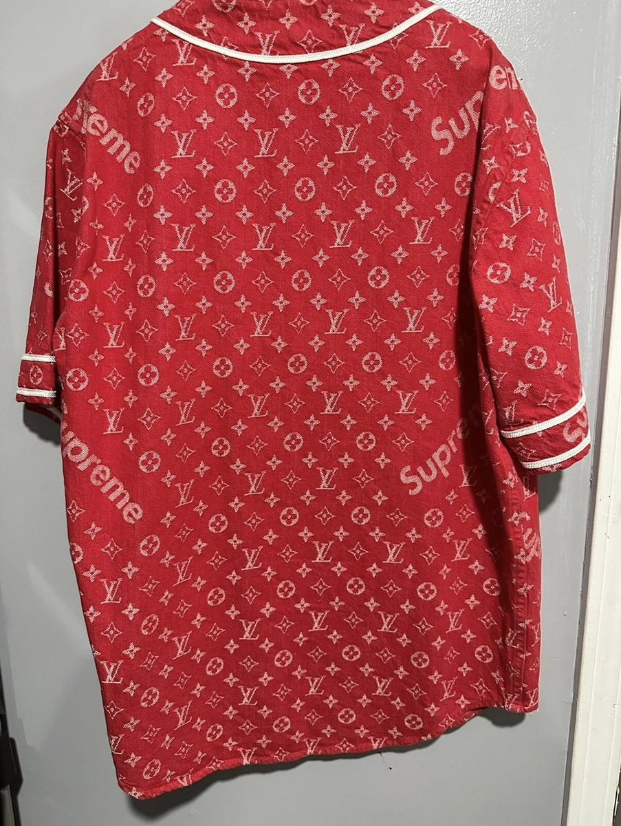 Louis Vuitton Louis Vuitton LV Leaf Baseball Denim Shirt Grailed #33 Louis Vuitton Louis Vuitton LV Leaf Baseball Denim Shirt Grailed