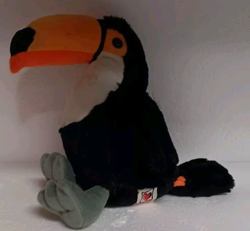 Webkinz Toco Toucan Plush Stuffed Animal HM223 Ganz Black No Code 8" - Picture 4 of 4