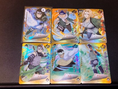 Neji Hyuga 6 Card Naruto Shippuden Trading Card Anime CCG