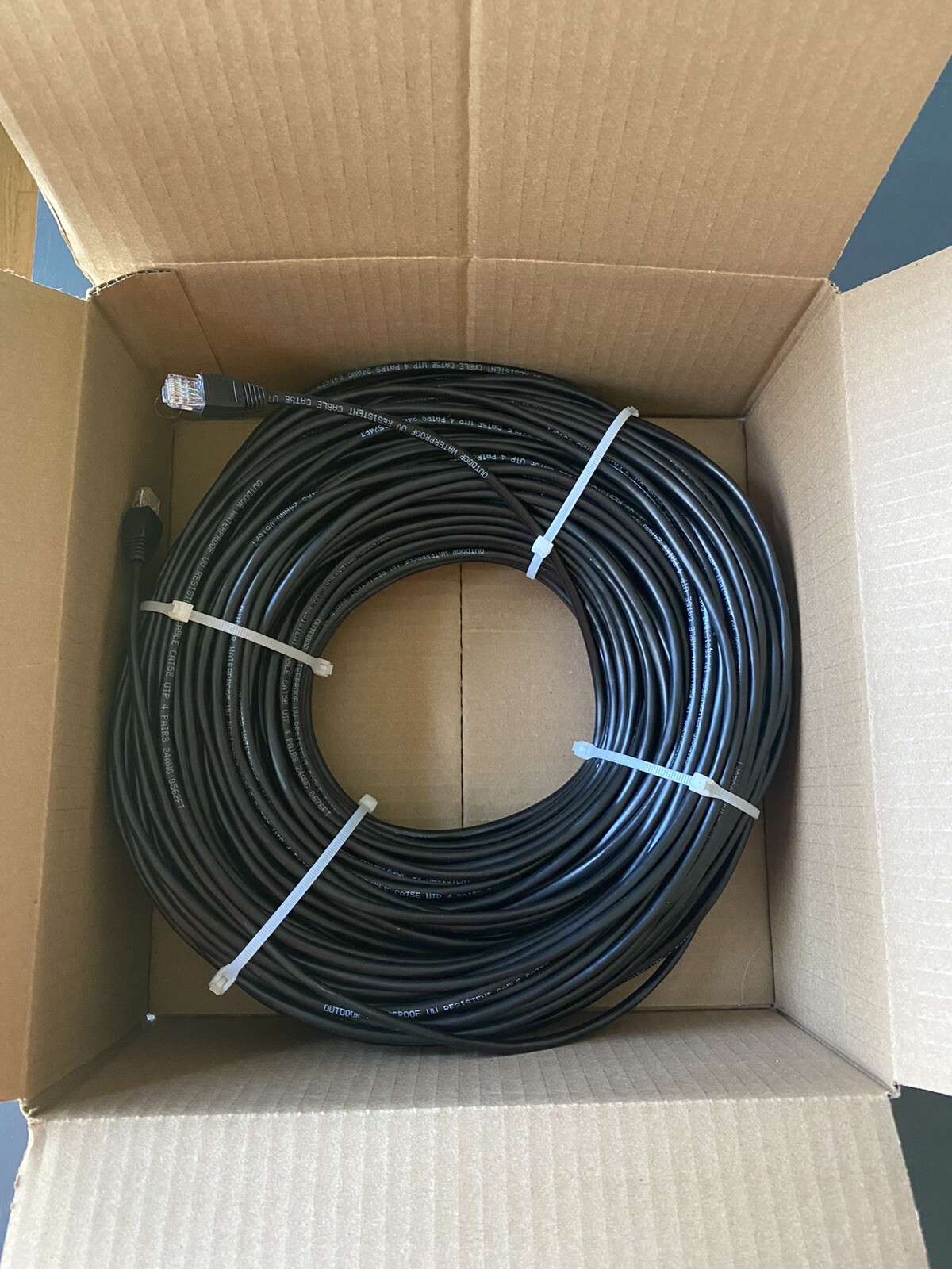 300'Ft Cat5e Outdoor Waterproof Network Cable eBay
