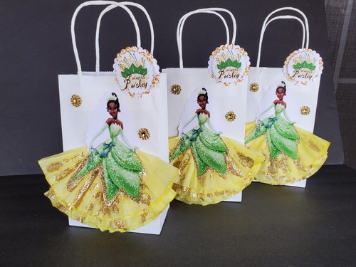 Royal princess and the Frog Tiana prince Naveen Birthday Party Favor treat bags - Picture 8 of 9
