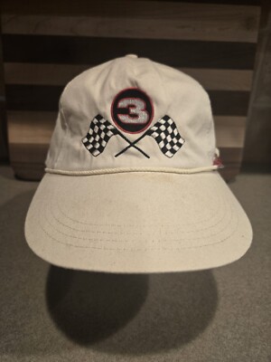 Vintage Dale Earnhardt 3 Carnival Prize Rope With Roach Clip Adjustable Hat 