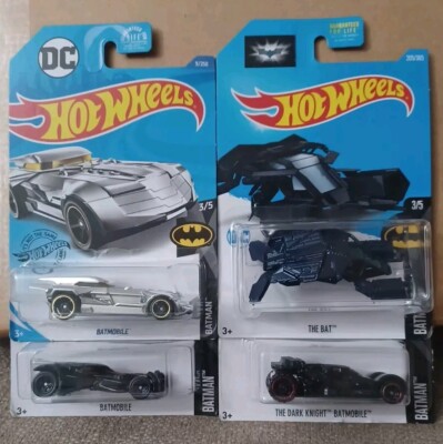 Hot Wheels Lot Of 4 Batman Vehicles. Variants Included.