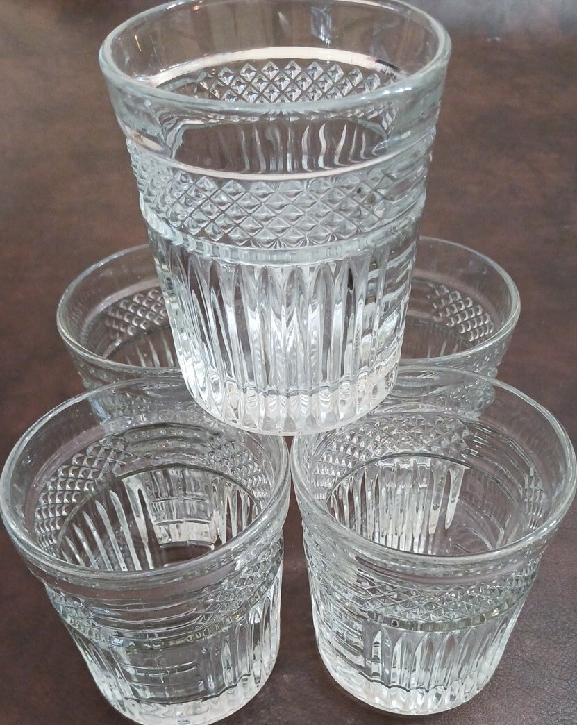 Libbey USA Glass Company Radiant Double Old Fashioned Glasses Set Of 5