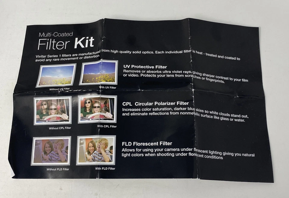 vivitar multi-coated filter kit 40.5mm series 1 (FLD, UV and CPL) - Image 3 of 4