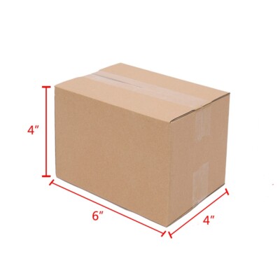 100 6x4x4'' Cardboard Paper Boxes Mailing Packing Shipping Box Corrugated Carton