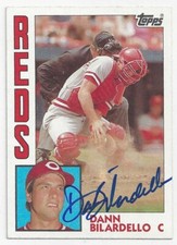 Dann Bilardello Cincinnati Reds 1984 Topps #424 Signed MLB Card
