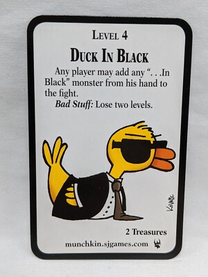 Munchkin Impossible Duck In Black Promo Card