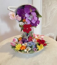 Floating porcelain teacup a collectible, giftable, and magical floral decor