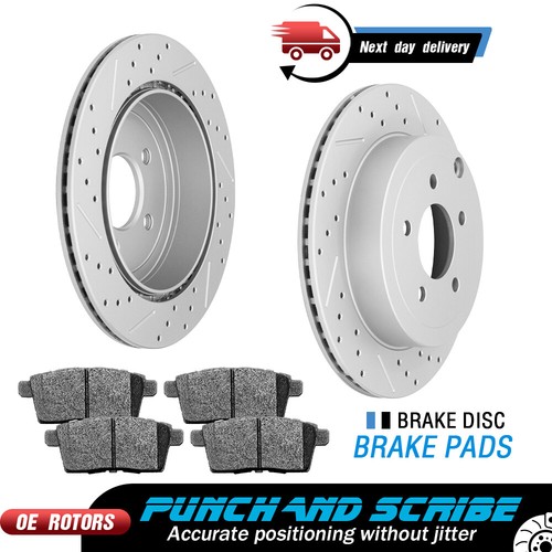 Rear Brake Rotors + Ceramic Pads – For 2005-2010 Scion TC (ValueMax Series)