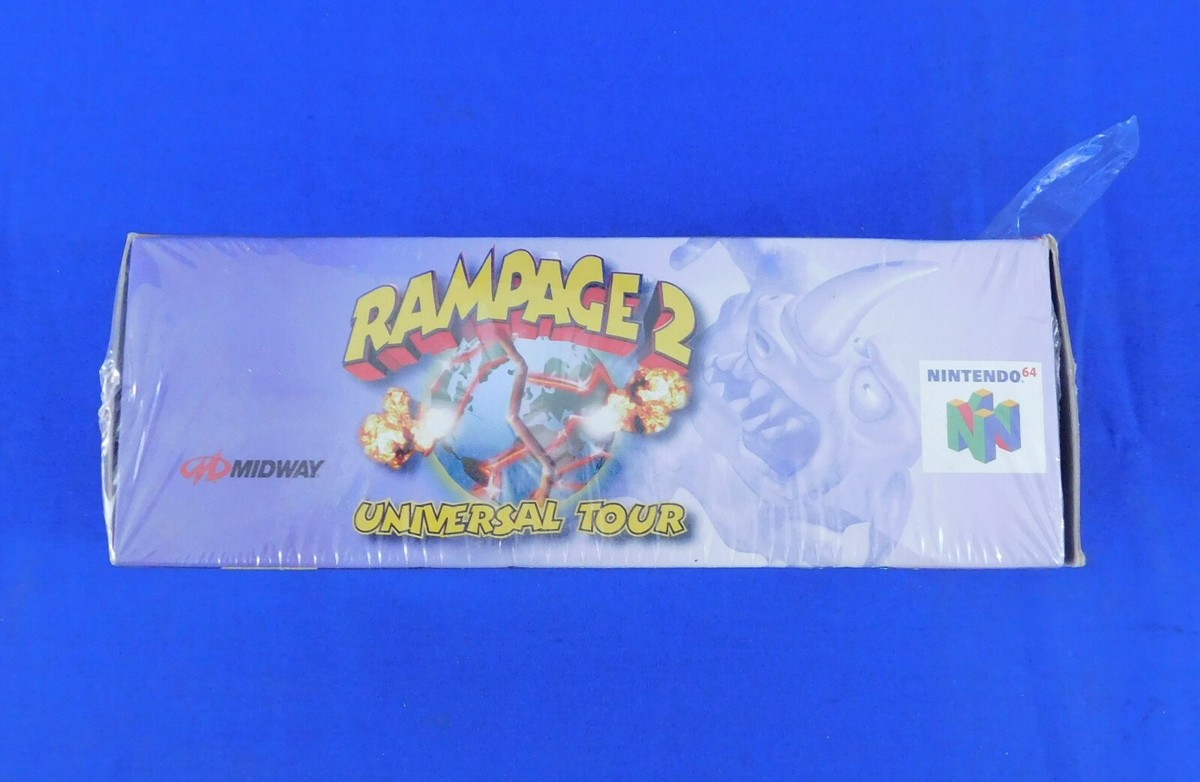 Rampage 2: Universal Tour Video Game Nintendo 64 N64 1999 Midway