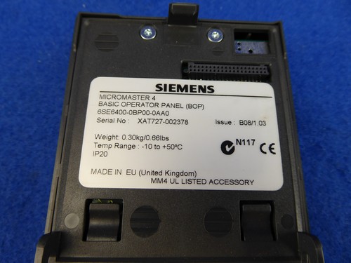 "NEU" Siemens Micromaster 4 6SE6400-0BP00-0AA0 Basic Operator Panel (BOP) - Photo 4 sur 4
