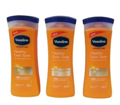 3X Vaseline Intensive Care Healthy Even Tone Body Lotion W Vitamin B3 and SPF10