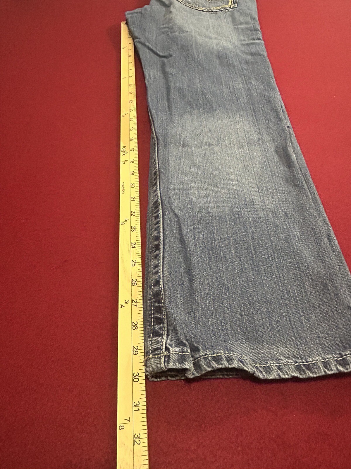 Ariat M5 Straight leg Jeans 34 X 32 Denim 100% Cotton Med Wash Distressed