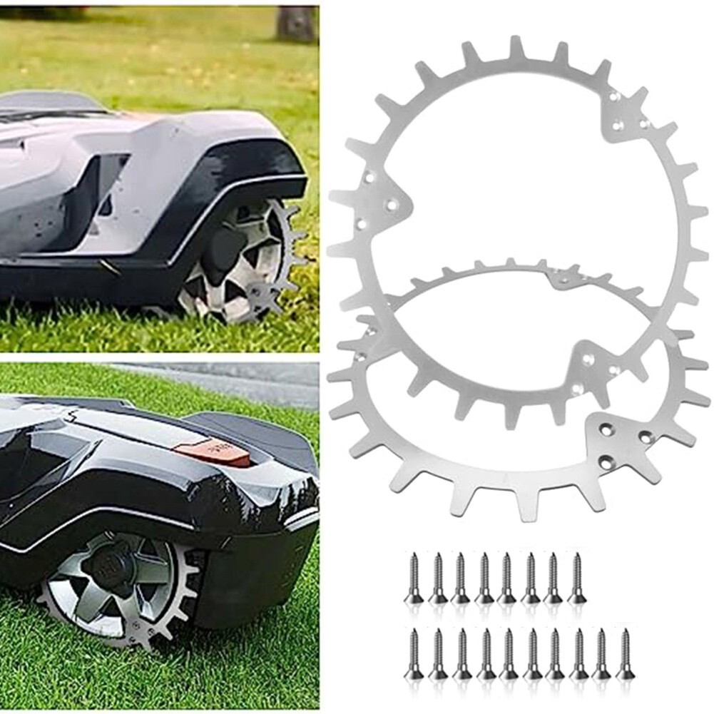 Lawn Mower Robot Accessory 252mm Traction Wheel with Enhanced Grip