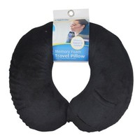 Cloudz Memory Foam Travel Neck Pillow With Snap & Pocket - Black, New, Free Ship on sale Cloudz Memory Foam Travel Neck Pillow With Snap & Pocket - Black, New, Free Ship on sale