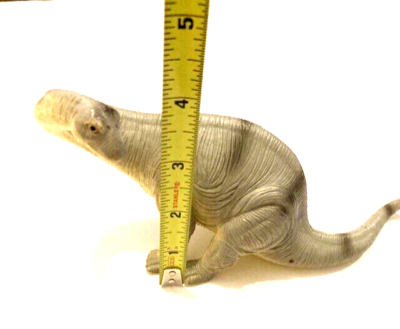 Apatosaursus dinosaur grey dark grey stripes Plastic used | eBay