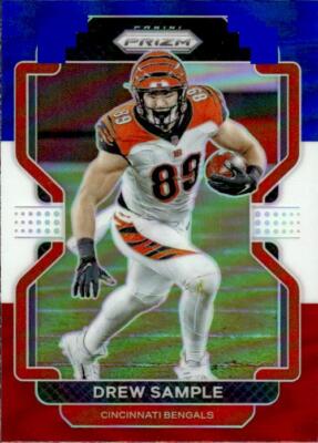 2021 Panini Prizm Red White Blue #272 Drew Sample BENGALS