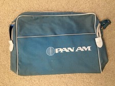 2 Vintage 1970s PAN AM Carry-On/Tote/Travel Bags!