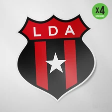 Liga Alajuelense Costa Rica 4 Pack Sticker Vinyl Decal Calcomania LDA Manudos