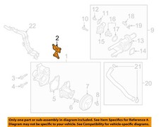 HYUNDAI OEM 06-25 Elantra N Cooling Water Pump-Water Pump Assy Gasket 2513025002