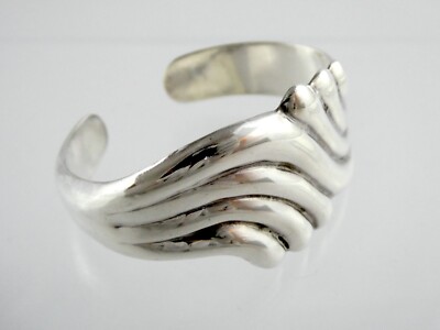 Los Ballesteros Taxco Mexico Sterling Silver Cuff Bracelet Los Ballesteros Taxco Mexico Sterling Silver Cuff Bracelet