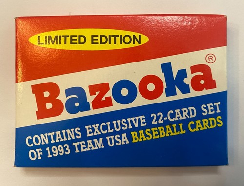 NEVER OPENED 1993 Bazooka Team USA Baseball 22 Card Set & Todd Helton Card - Picture 2 of 10