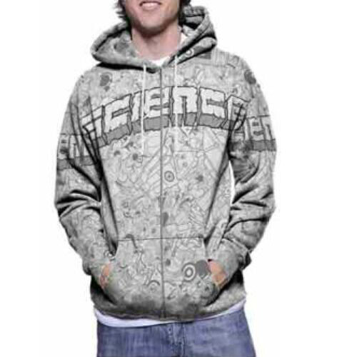 Hoodie Science Logo Design Fullprint Polyester New Zipper Hoodie