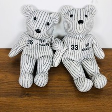 Lot of 2 Yankees Bamm Beanos Plush 33 Wells 26 Hernandez 98 World Series 9.5"