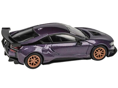 BMW I8 LIBERTY WALK TWILIGHT PURPLE 1/64 DIECAST MODEL CAR PARAGON