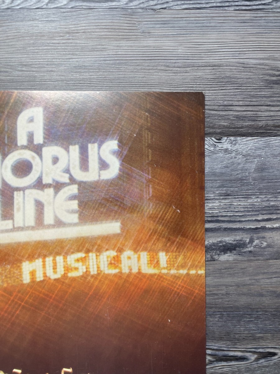 A CHORUS LINE, BEST MUSICAL, SHUBERT THEATRE, BROADWAY WINDOW CARD