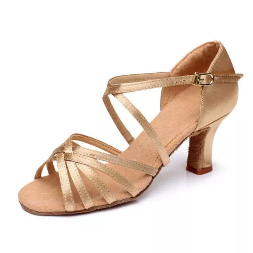 Neu Damen 5 cm Absatz Lateintanschuhe, Salsa, Latein Tanzschuhe, Ballroom DE* - Bild 16 von 28