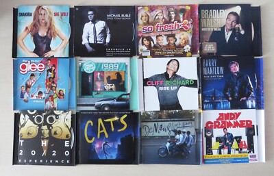 Job lot bundle new 50 music CDs different genres without jewel cases