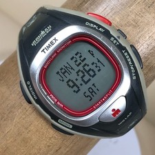 Timex Ironman Triathlon Men RSS210 Sport Rubber Quartz Digital Watch 7 1/2L"