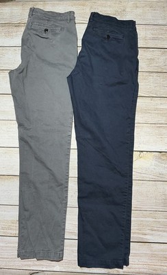 Flint & Tinder Slim Fit Chino Pants Men's 34x32 Lot Of 2 Gray / Blue