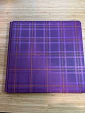 Creative Memories Album It's Fall Y'all Purple Plaid Autumn Scrapbooking 12x12