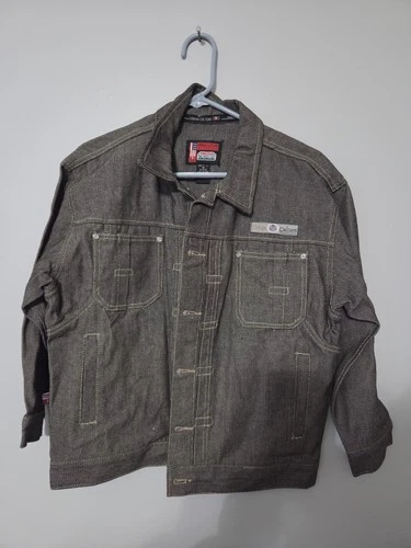 Propain Urban Culture  Mens  Black Denim Front Button Jacket Cotton Longsleeve M video thumbnail