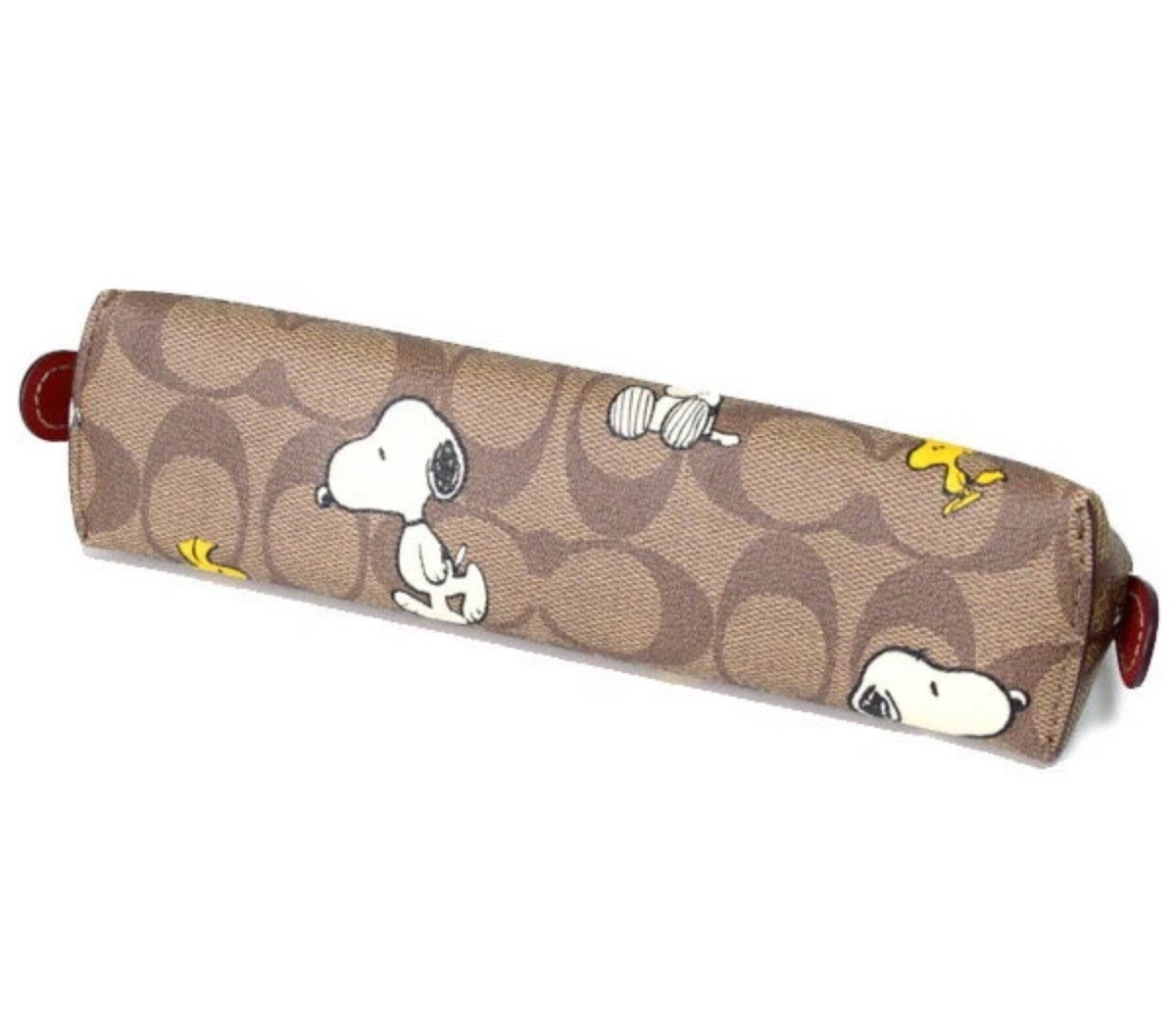 限定コラボ【Coach X Peanuts】Pencil Case /スヌーピー Coach X Peanuts Pencil Case In Signature Canvas With Snoopy