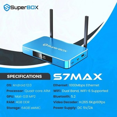 NEW RELEASE 2026 SUPERBOX S7 MAX - Same Day Shipping Match/Beat Anyone's Price