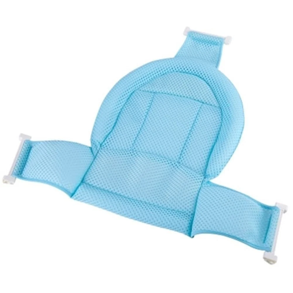 Breathable Mesh Newborn Baby Bath Mat Baby Tub Pillow Adjustable Non-Slip Bat...