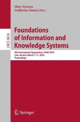 Foundations of Information and Knowledge Systems Marc Gyssens