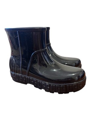 UGG Women's Rain Boots ''Drizlita'' Shiny Black Size 7 NWOB